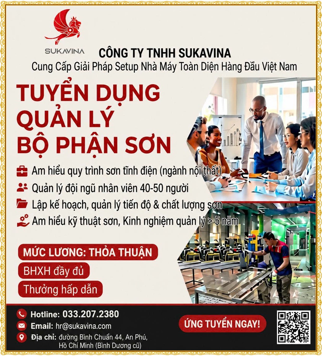 Tuyển dụng Việc làm tại KCN Đồng An Bình Dương lương cao cập nhật mới ngày 30 tháng 6 năm 2026
