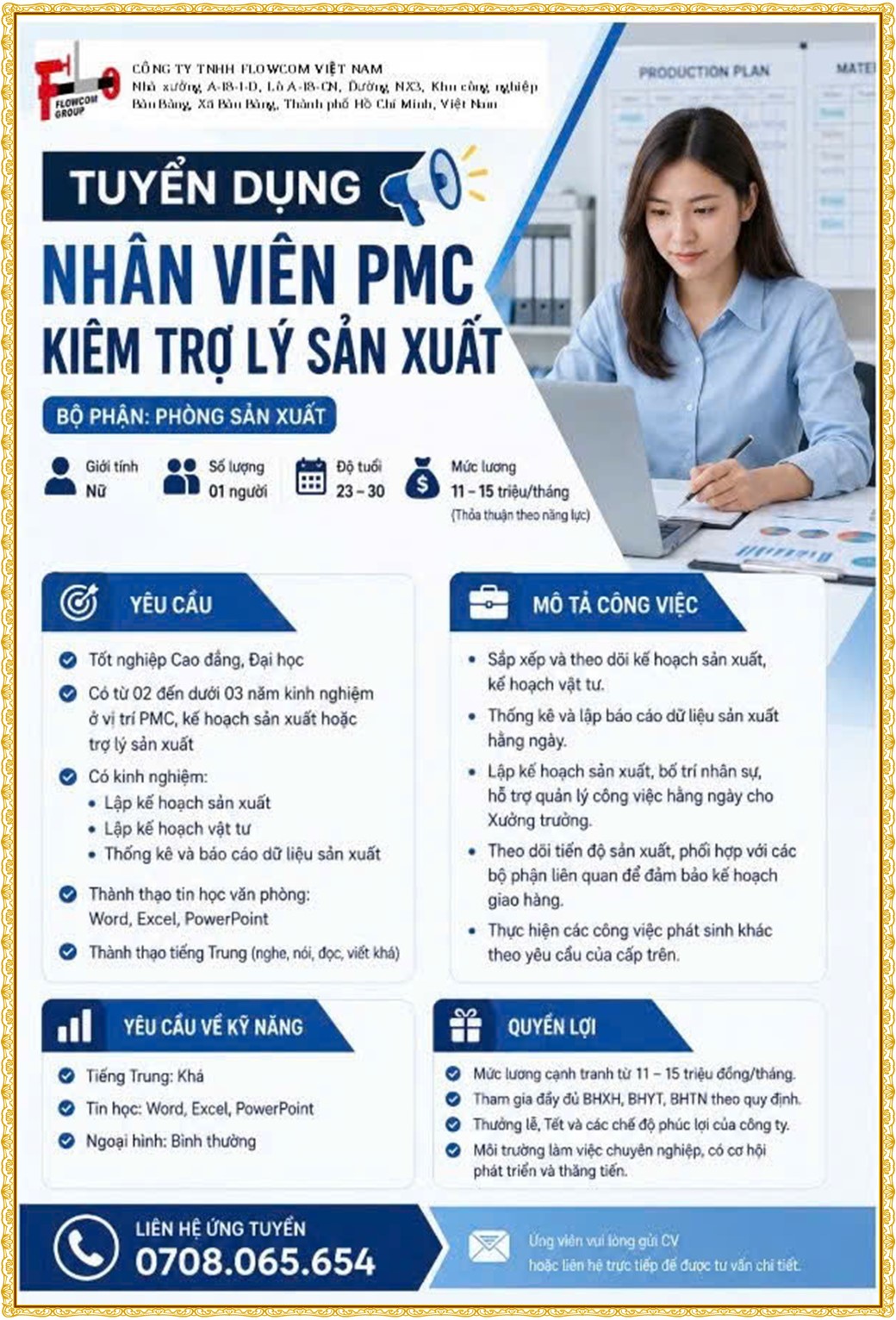Tuyển dụng Việc làm tại KCN Nam Tân Uyên Bình Dương lương cao cập nhật mới ngày 30 tháng 6 năm 2026