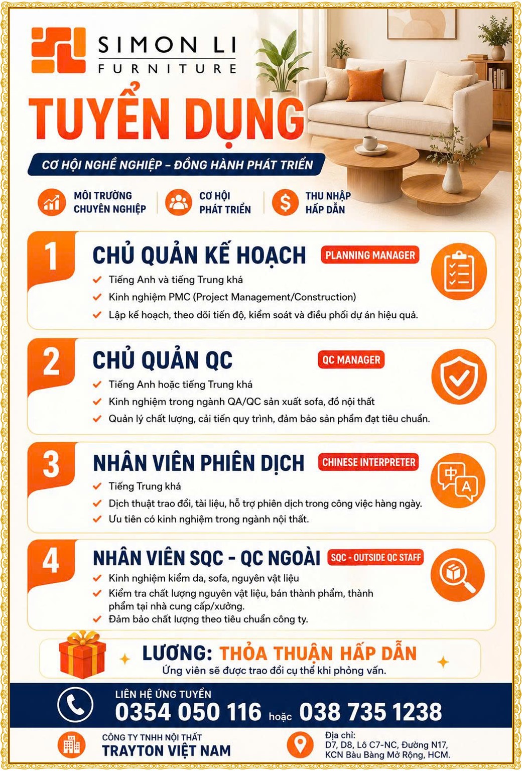 Tuyển dụng Việc làm tại KCN Việt Hương Bình Dương lương cao cập nhật mới ngày 30 tháng 6 năm 2026