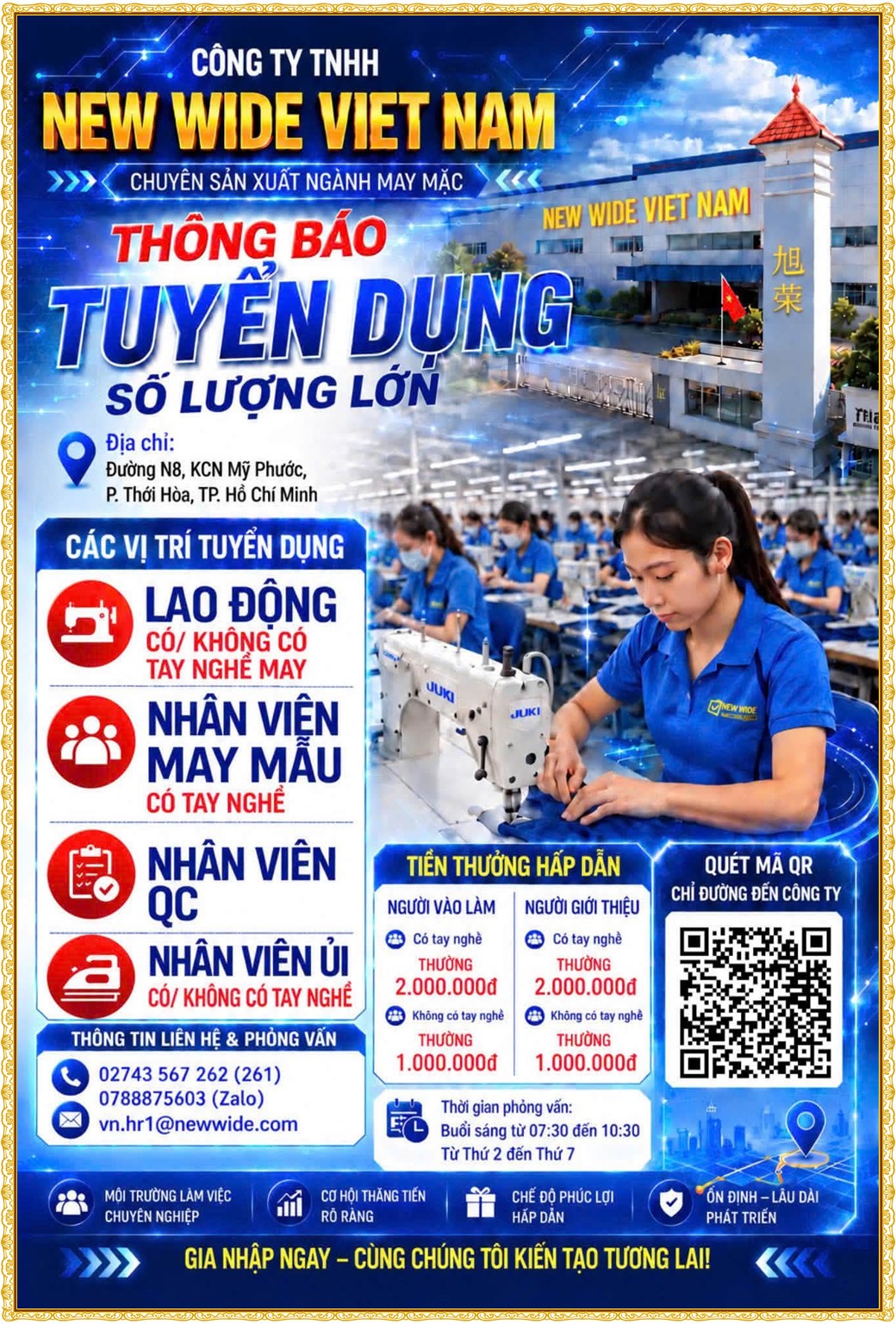Tuyển dụng Việc làm tại KCN Đồng An Bình Dương lương cao cập nhật mới ngày 01 tháng 10 năm 2026