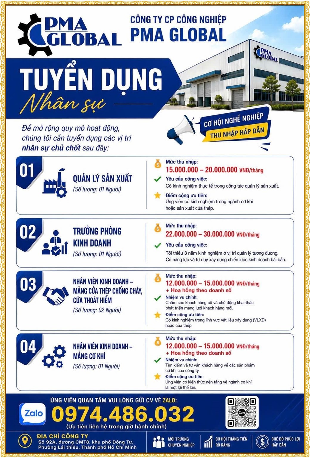 Tuyển dụng Việc làm tại KCN Sóng Thần Bình Dương lương cao cập nhật mới ngày 01 tháng 07 năm 2026