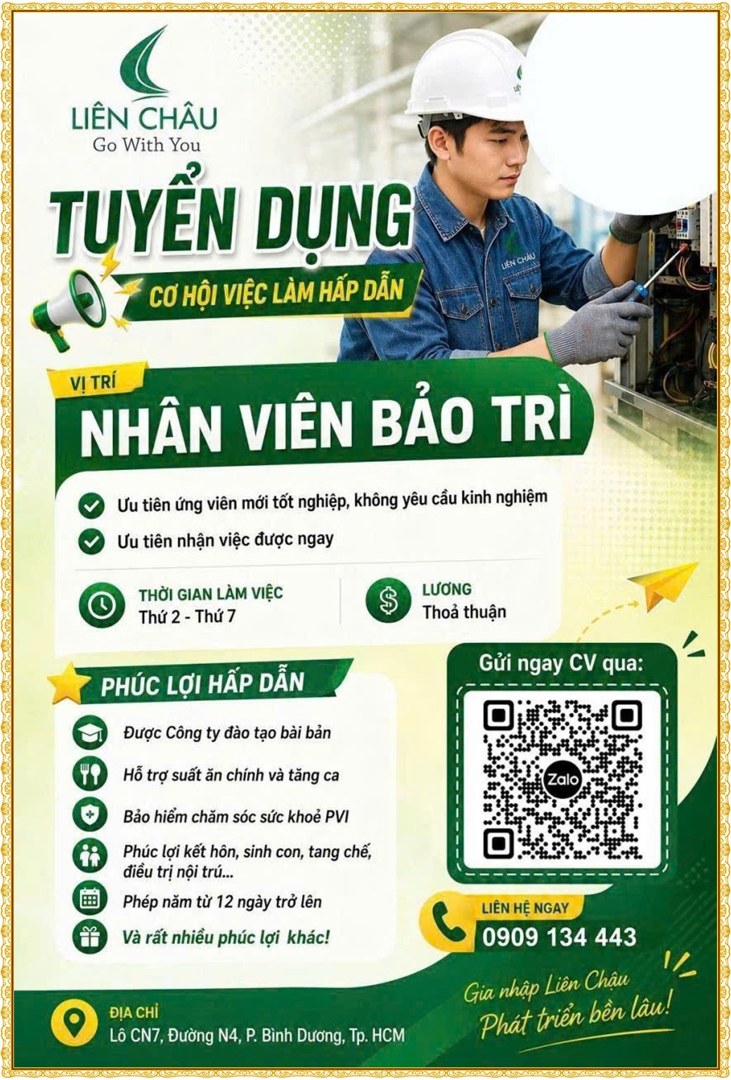Tuyển dụng Việc làm tại KCN An Tây (Protrade) Bình Dương lương cao cập nhật mới ngày 02 tháng 09 năm 2026