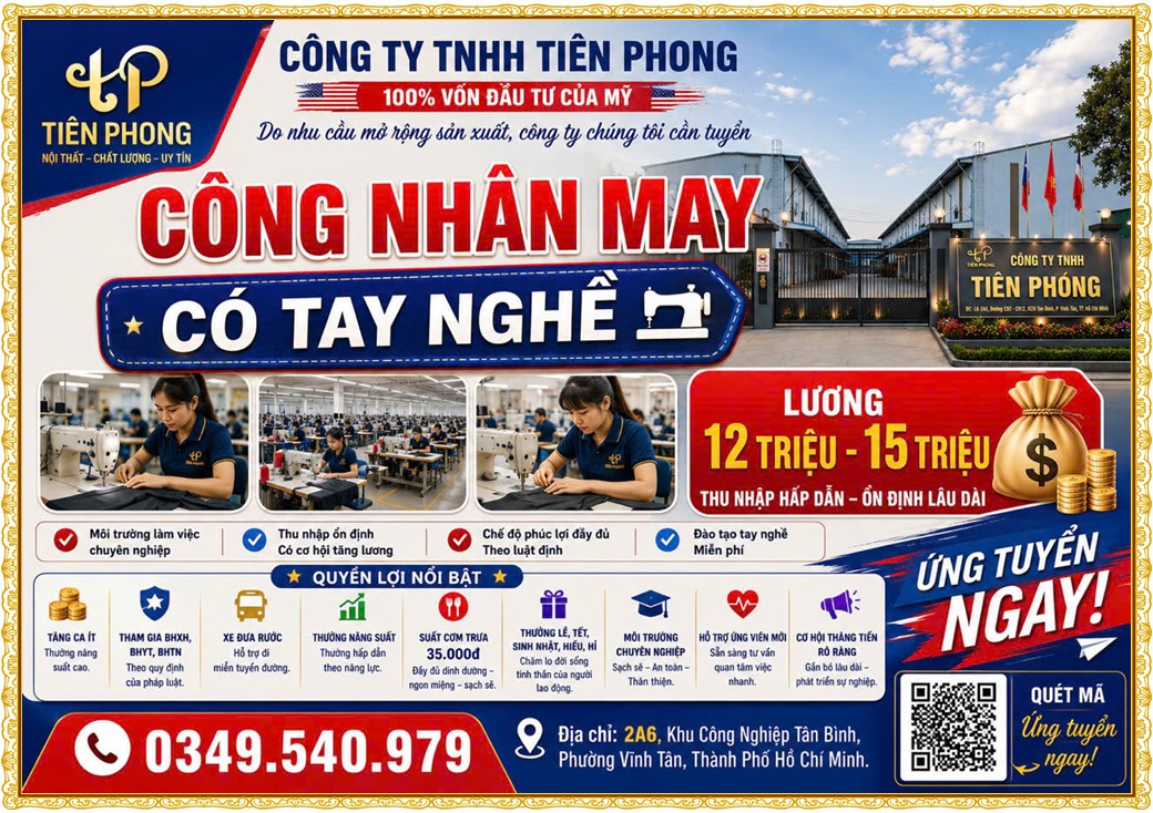 Tuyển dụng Việc làm tại KCN Rạch Bắp Bình Dương lương cao cập nhật mới ngày 03 tháng 08 năm 2026