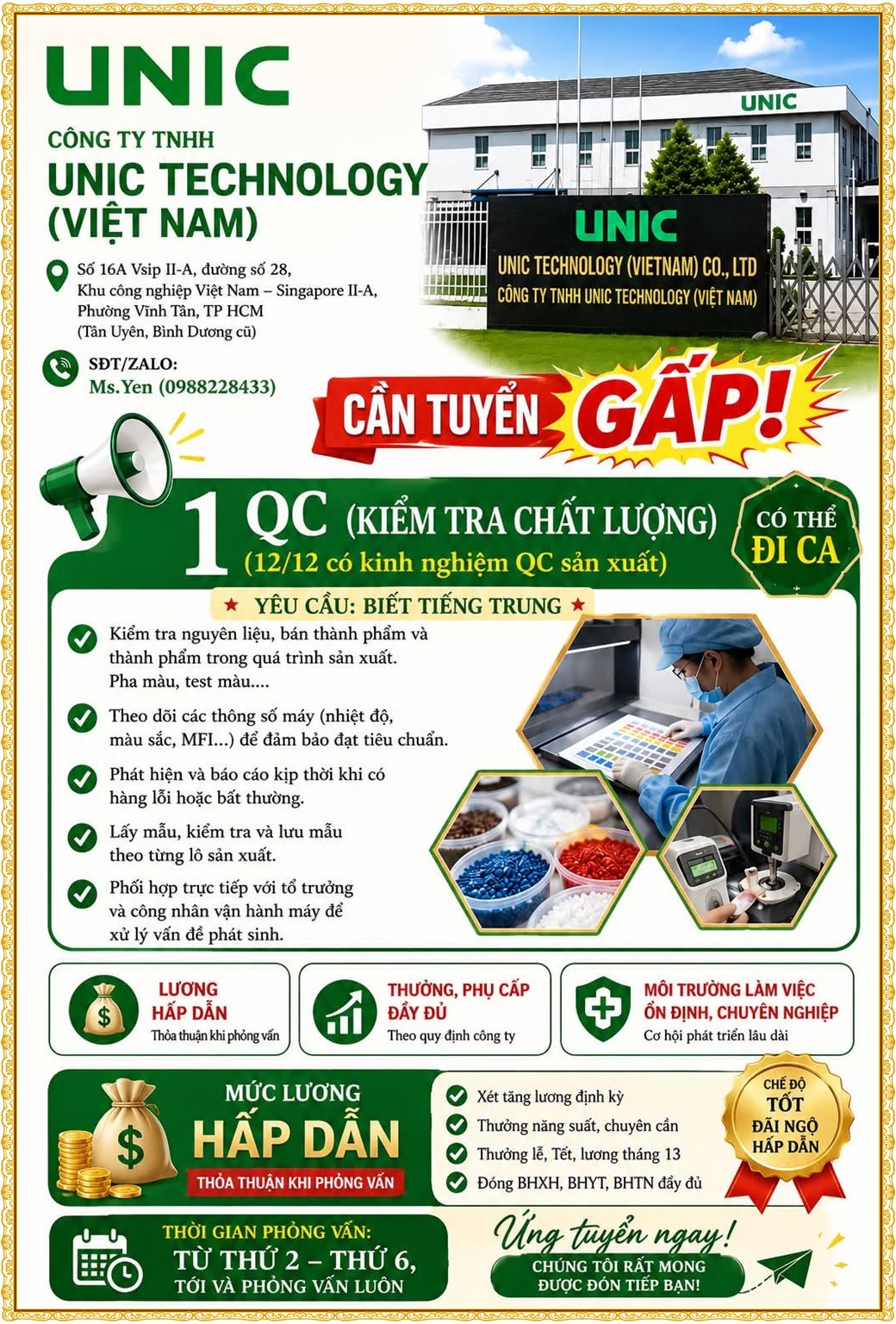 Tuyển dụng Việc làm tại KCN Rạch Bắp Bình Dương lương cao cập nhật mới ngày 04 tháng 08 năm 2026