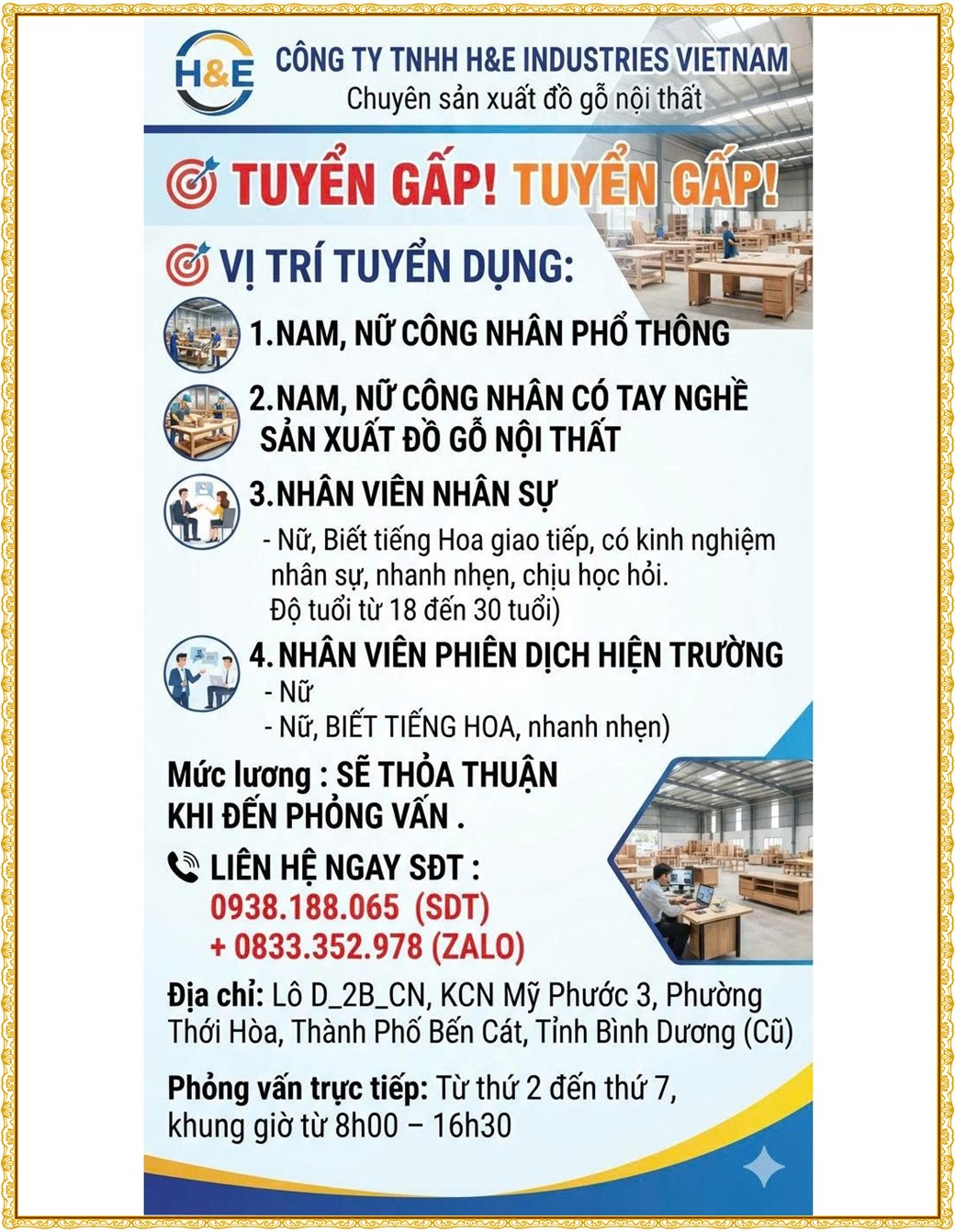 Tuyển dụng Việc làm tại KCN An Tây (Protrade) Bình Dương lương cao cập nhật mới ngày 04 tháng 09 năm 2026
