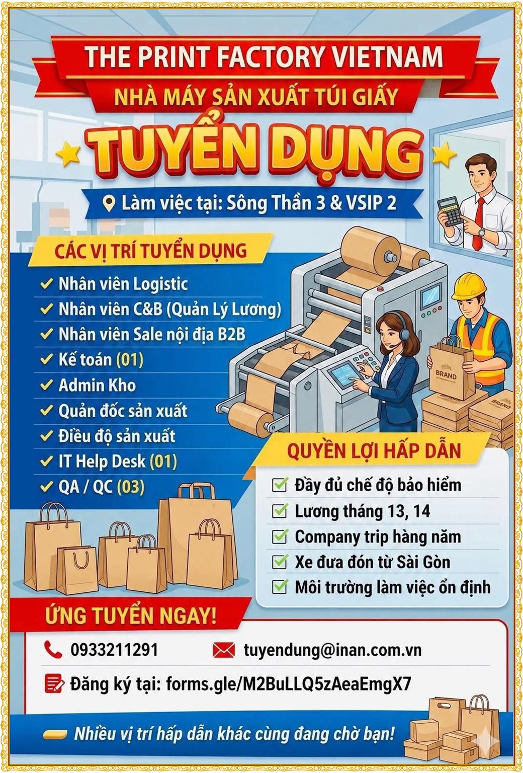 Tuyển dụng Việc làm tại KCN Sóng Thần Bình Dương lương cao cập nhật mới ngày 06 tháng 07 năm 2026