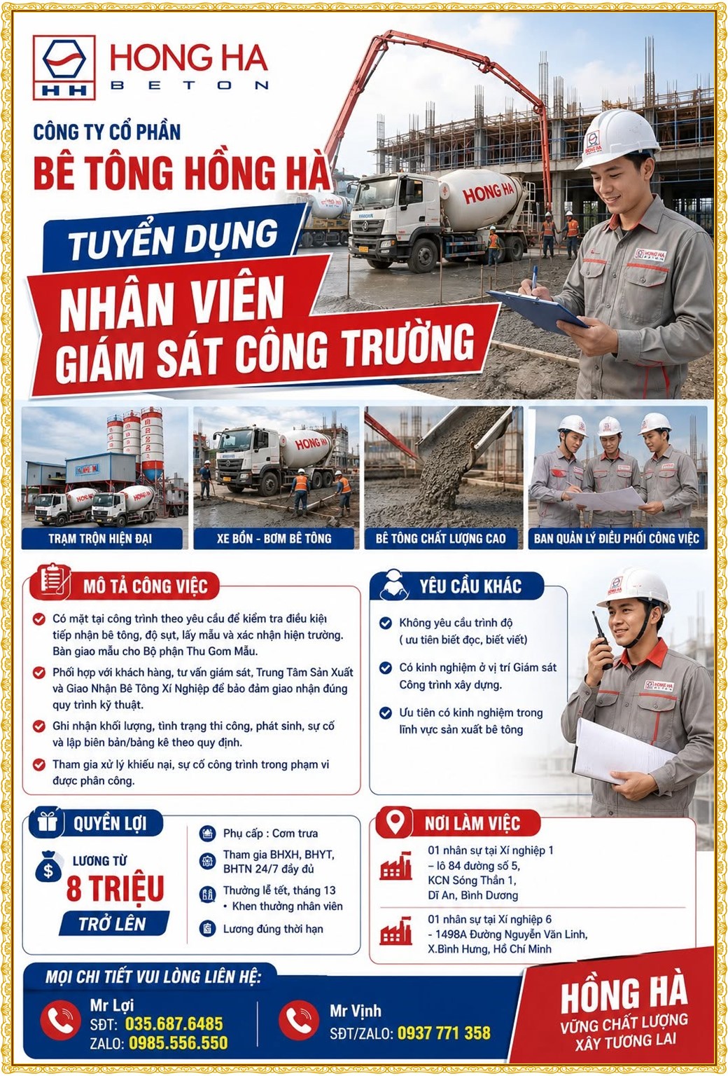 Tuyển dụng Việc làm tại KCN An Tây (Protrade) Bình Dương lương cao cập nhật mới ngày 06 tháng 08 năm 2026