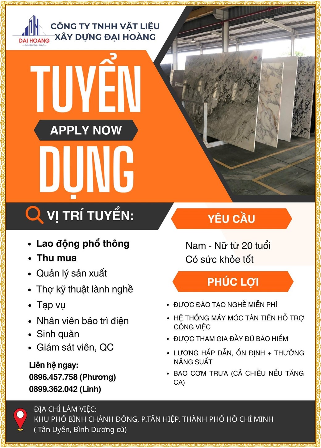 Tuyển dụng Việc làm tại KCN An Tây (Protrade) Bình Dương lương cao cập nhật mới ngày 07 tháng 07 năm 2026