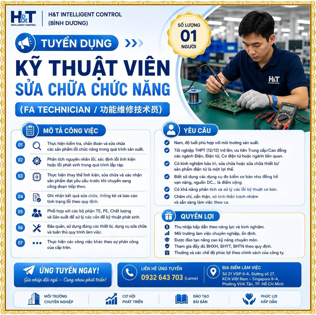Tuyển dụng Việc làm tại KCN An Tây (Protrade) Bình Dương lương cao cập nhật mới ngày 07 tháng 08 năm 2026