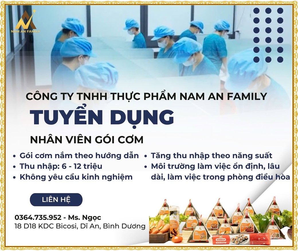 Tuyển dụng Việc làm tại KCN Việt Nam Singapore VSIP II Bình Dương lương cao cập nhật mới ngày 07 tháng 09 năm 2026