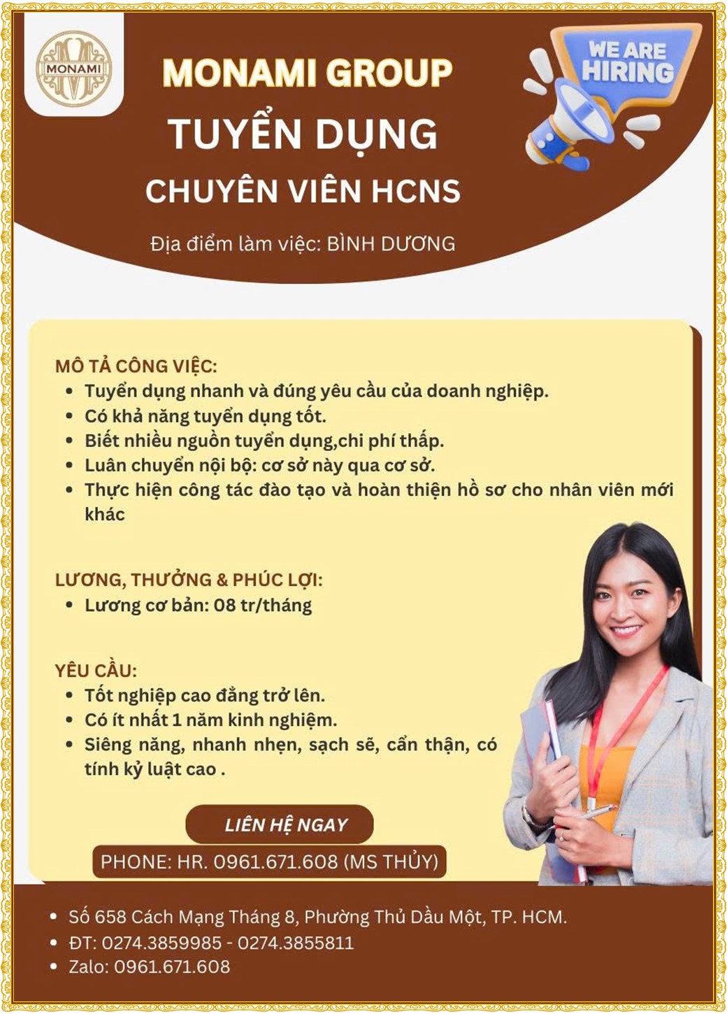 Tuyển dụng Việc làm tại KCN Đại Đăng Bình Dương lương cao cập nhật mới ngày 08 tháng 07 năm 2026