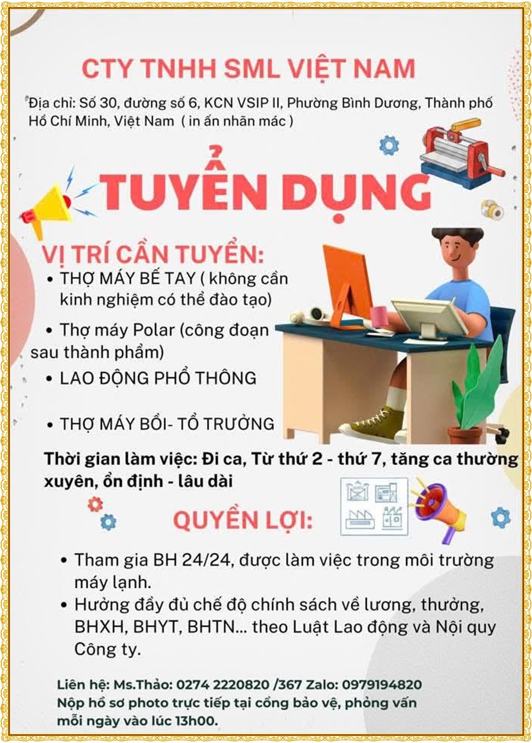 Tuyển dụng Việc làm tại KCN An Tây (Protrade) Bình Dương lương cao cập nhật mới ngày 09 tháng 07 năm 2026