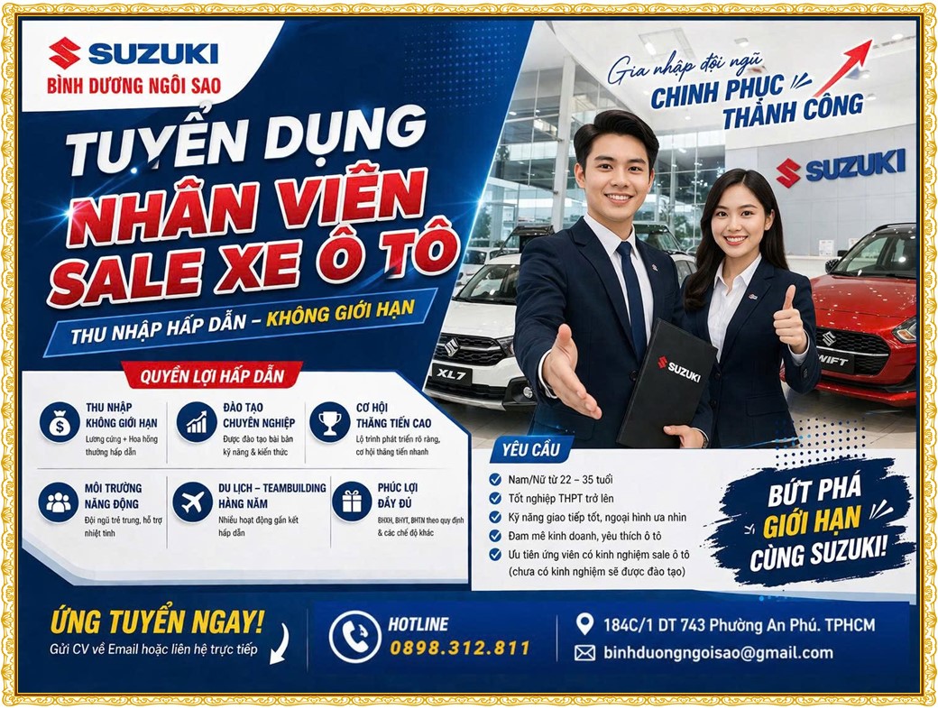 Tuyển dụng Việc làm tại KCN Việt Nam Singapore VSIP II Bình Dương lương cao cập nhật mới ngày 09 tháng 10 năm 2026