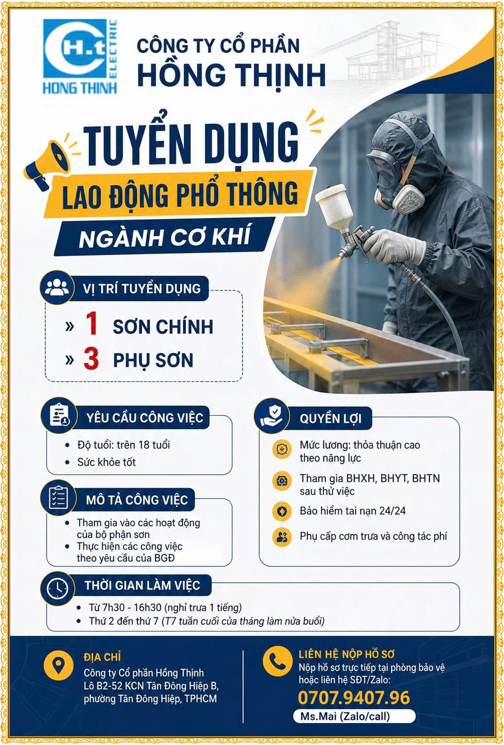 Tuyển dụng Việc làm tại KCN An Tây (Protrade) Bình Dương lương cao cập nhật mới ngày 09 tháng 10 năm 2026