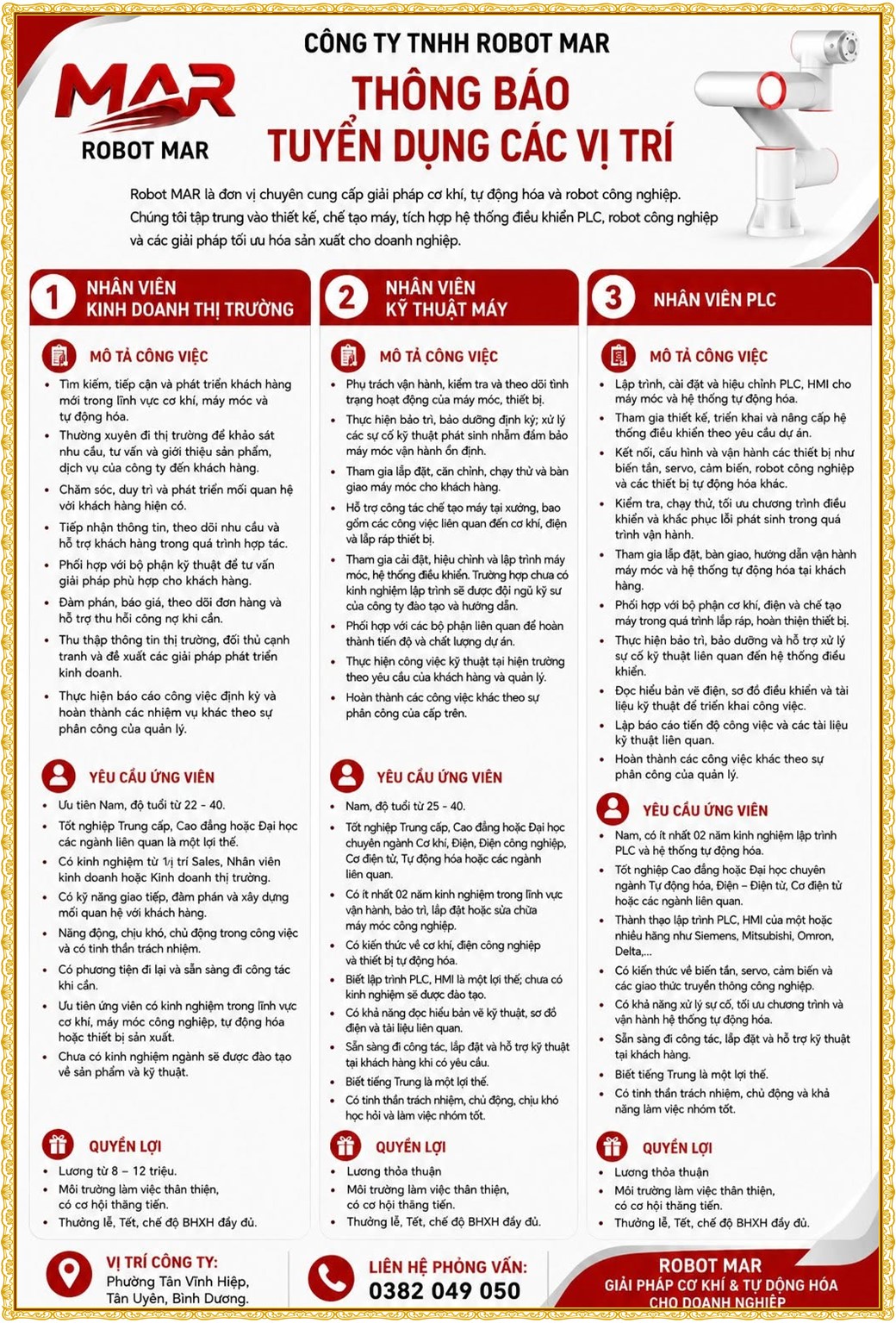 Tuyển dụng Việc làm tại KCN Bàu Bàng Bình Dương lương cao cập nhật mới ngày 10 tháng 07 năm 2026