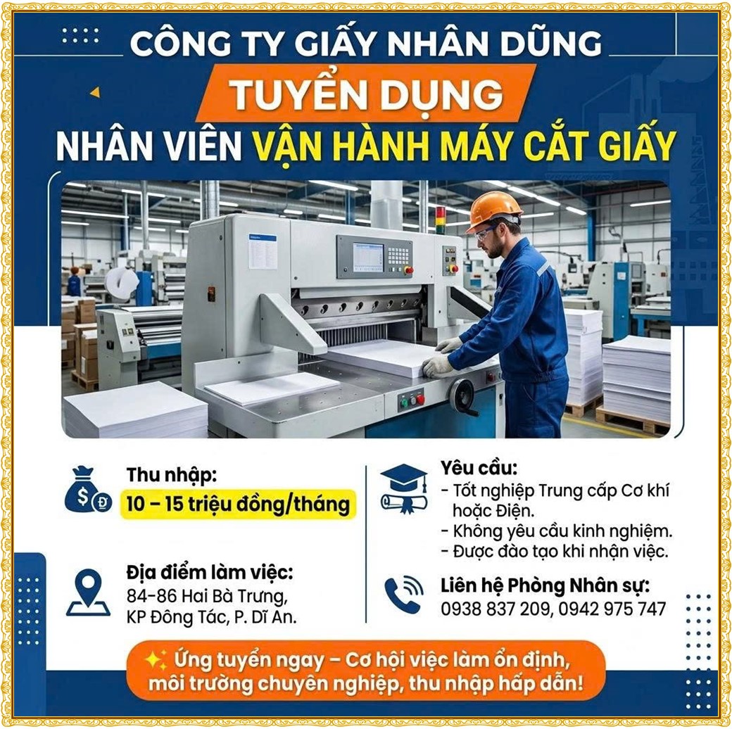 Tuyển dụng Việc làm tại KCN Việt Nam Singapore VSIP II Bình Dương lương cao cập nhật mới ngày 10 tháng 08 năm 2026