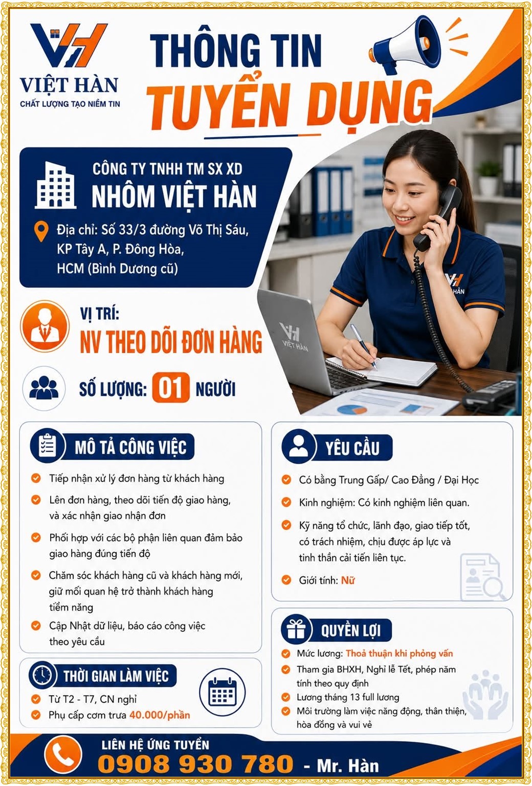 Tuyển dụng Việc làm tại KCN Đại Đăng Bình Dương lương cao cập nhật mới ngày 10 tháng 08 năm 2026