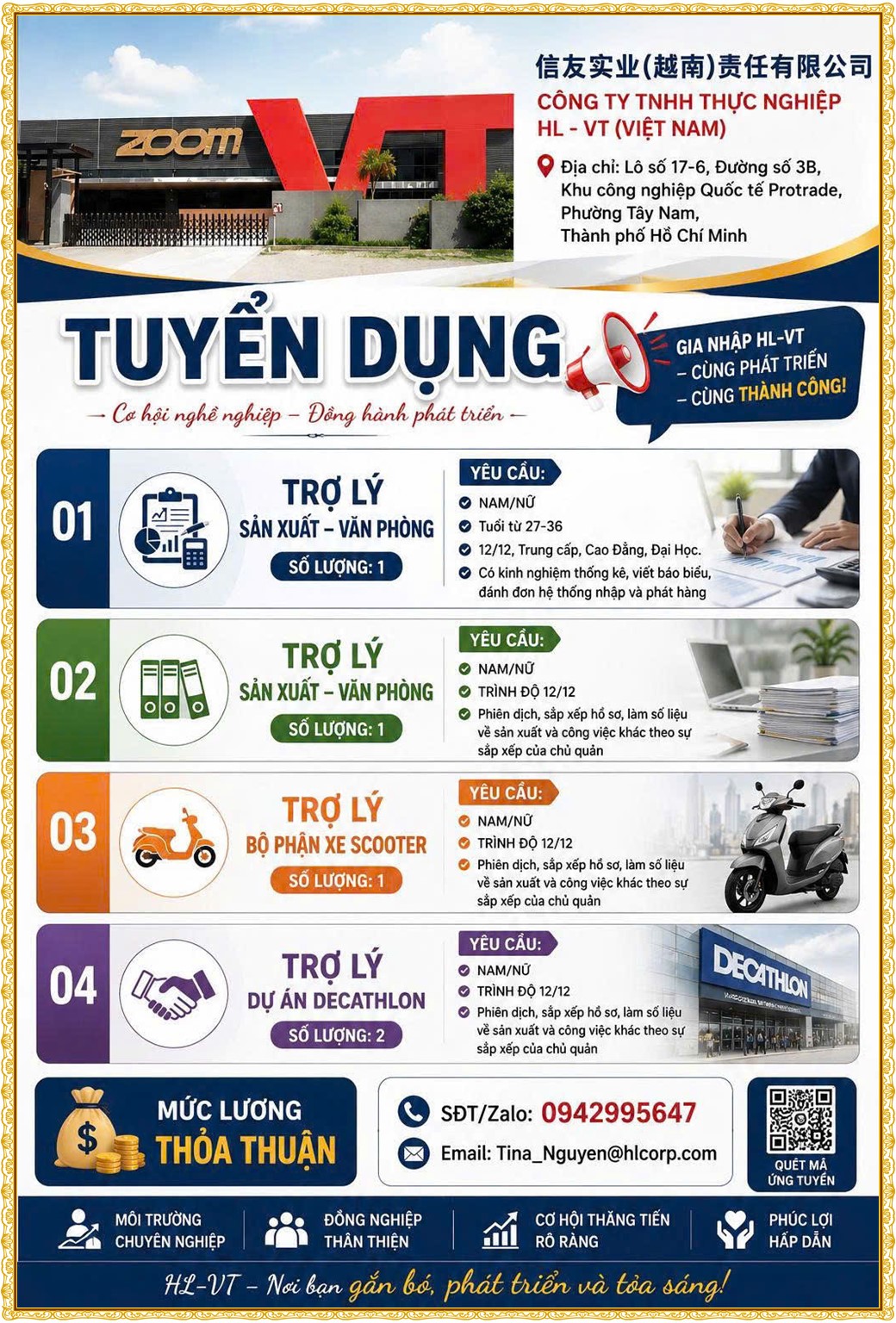 Tuyển dụng Việc làm tại KCN Đại Đăng Bình Dương lương cao cập nhật mới ngày 11 tháng 08 năm 2026