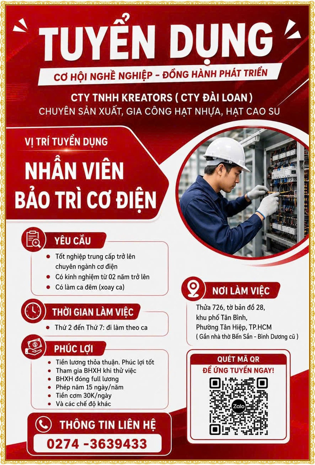 Tuyển dụng Việc làm tại KCN Mỹ Phước Bình Dương lương cao cập nhật mới ngày 12 tháng 08 năm 2026