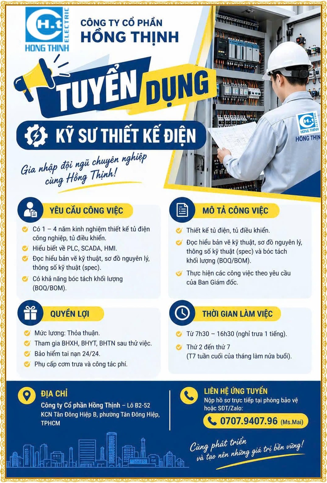 Tuyển dụng Việc làm tại KCN Rạch Bắp Bình Dương lương cao cập nhật mới ngày 12 tháng 10 năm 2026