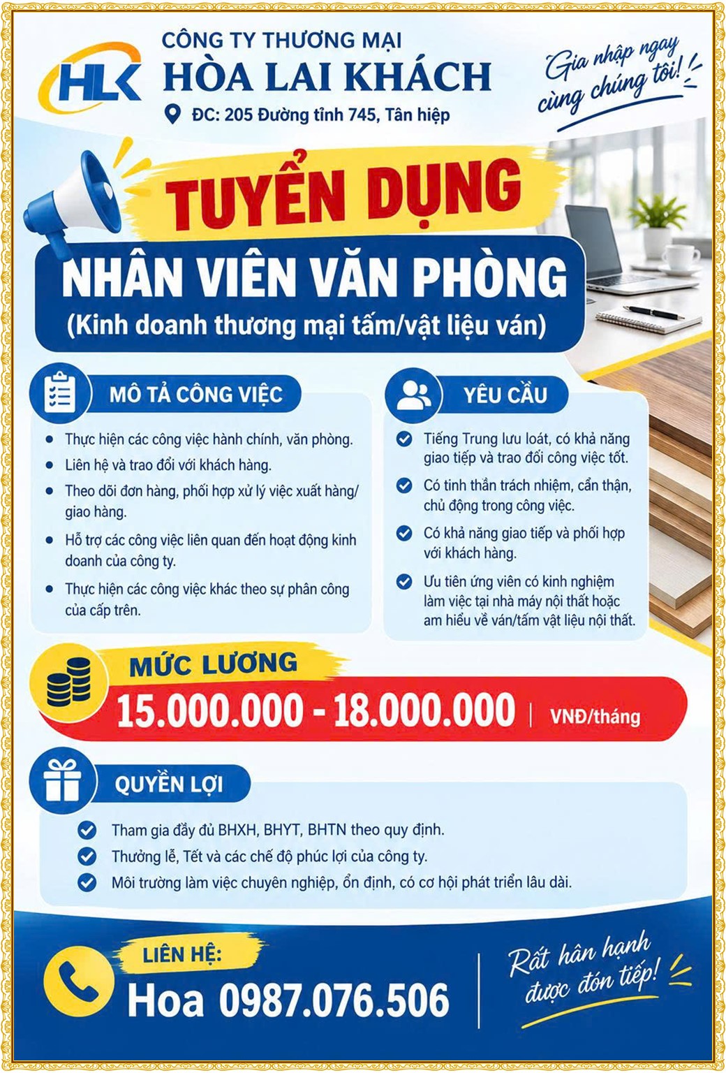 Tuyển dụng Việc làm tại KCN Đại Đăng Bình Dương lương cao cập nhật mới ngày 12 tháng 10 năm 2026