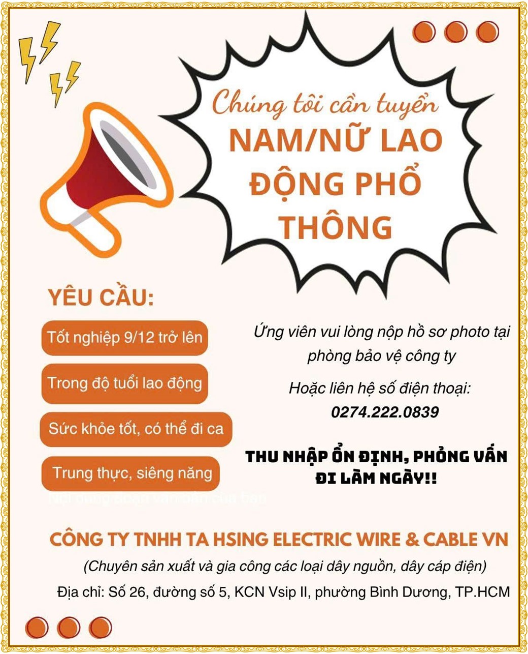 Tuyển dụng Việc làm tại KCN Mỹ Phước Bình Dương lương cao cập nhật mới ngày 13 tháng 07 năm 2026