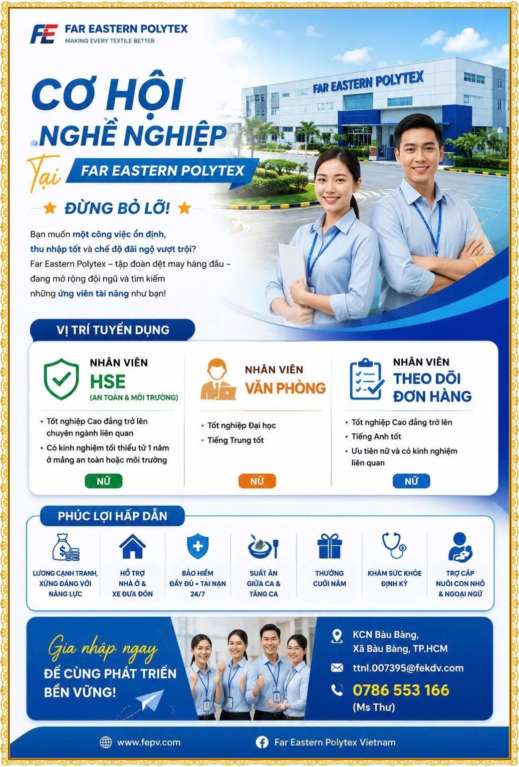 Tuyển dụng Việc làm tại KCN Sóng Thần Bình Dương lương cao cập nhật mới ngày 13 tháng 07 năm 2026