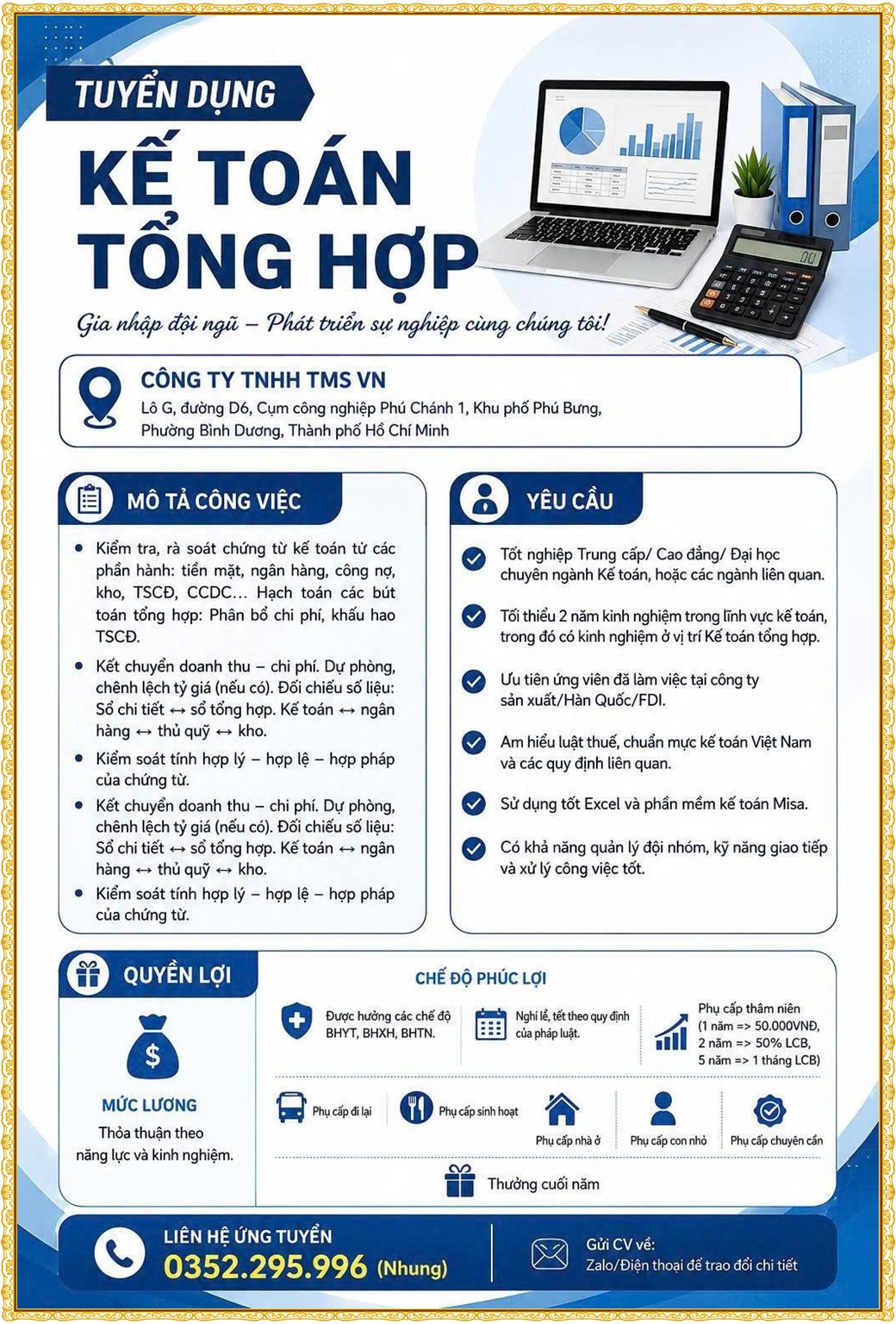 Tuyển dụng Việc làm tại KCN Bàu Bàng Bình Dương lương cao cập nhật mới ngày 13 tháng 08 năm 2026