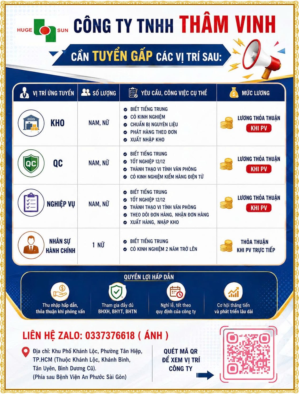 Tuyển dụng Việc làm tại KCN Rạch Bắp Bình Dương lương cao cập nhật mới ngày 14 tháng 08 năm 2026