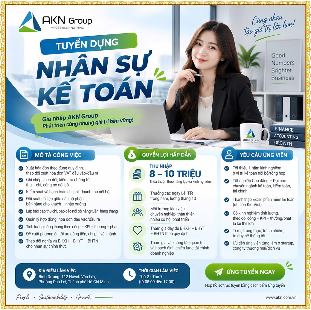 Tuyển dụng Việc làm tại KCN An Tây (Protrade) Bình Dương lương cao cập nhật mới ngày 14 tháng 09 năm 2026