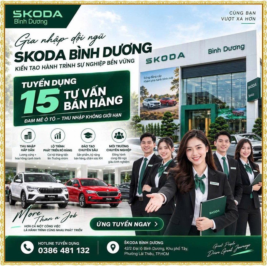 Tuyển dụng Việc làm tại KCN Mỹ Phước Bình Dương lương cao cập nhật mới ngày 16 tháng 09 năm 2026