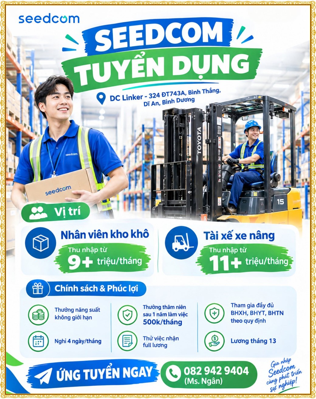 Tuyển dụng Việc làm tại KCN Đồng An Bình Dương lương cao cập nhật mới ngày 16 tháng 09 năm 2026