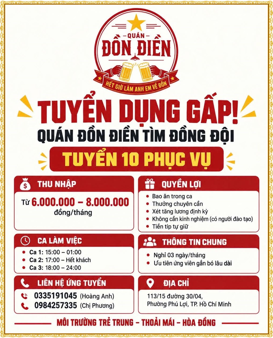 Tuyển dụng Việc làm tại KCN Bàu Bàng Bình Dương lương cao cập nhật mới ngày 16 tháng 09 năm 2026