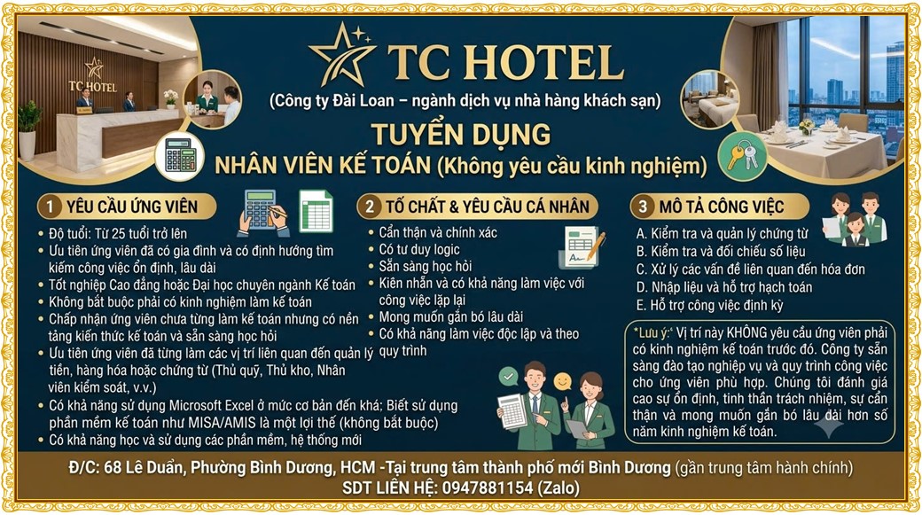 Tuyển dụng Việc làm tại KCN Đồng An Bình Dương lương cao cập nhật mới ngày 17 tháng 09 năm 2026