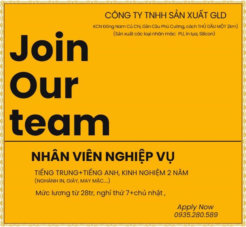 Tuyển dụng Việc làm tại KCN Bàu Bàng Bình Dương lương cao cập nhật mới ngày 19 tháng 08 năm 2026