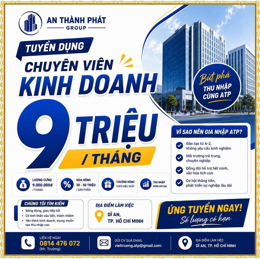 Tuyển dụng Việc làm tại KCN Việt Hương Bình Dương lương cao cập nhật mới ngày 20 tháng 07 năm 2026