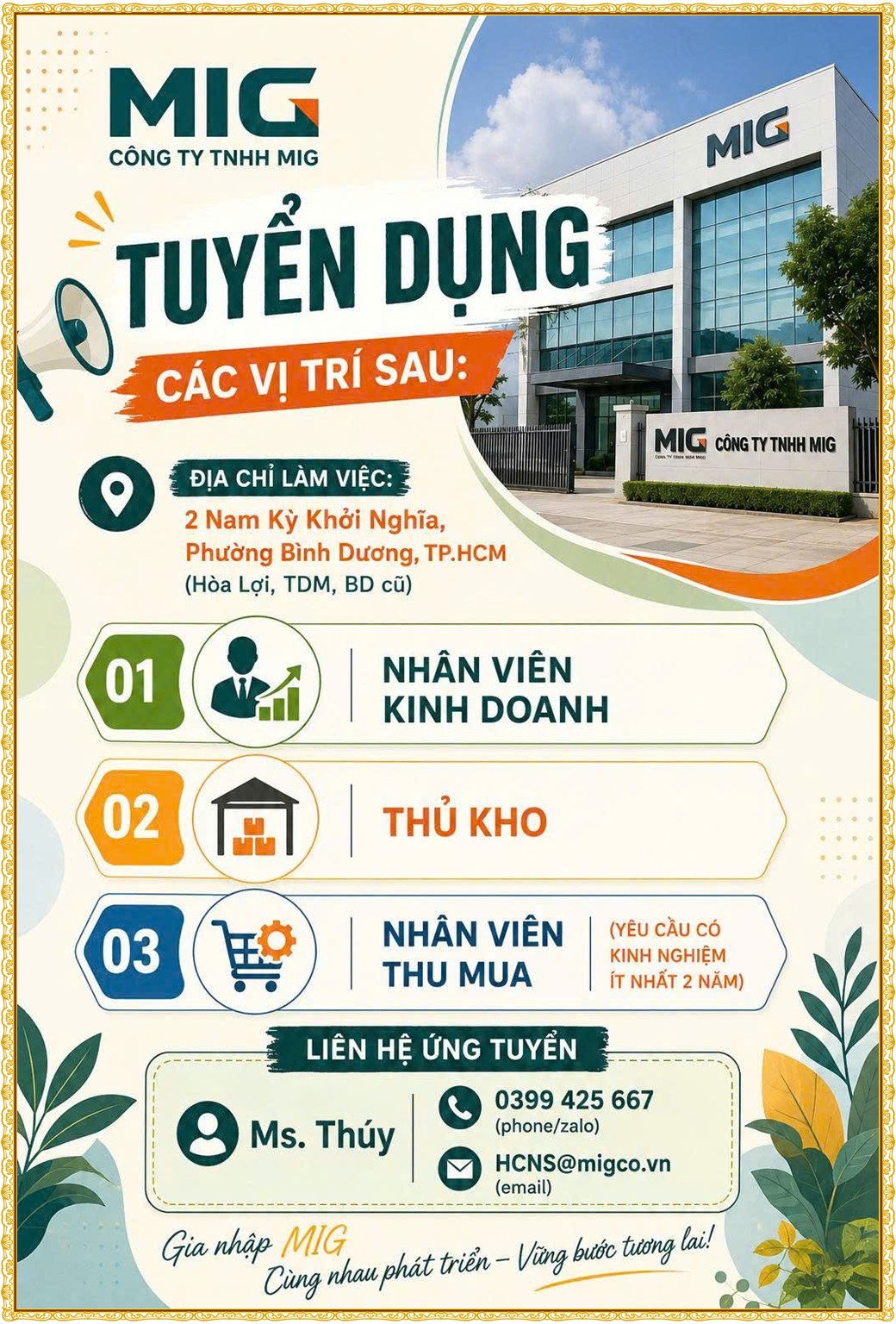 Tuyển dụng Việc làm tại KCN Mỹ Phước Bình Dương lương cao cập nhật mới ngày 20 tháng 08 năm 2026