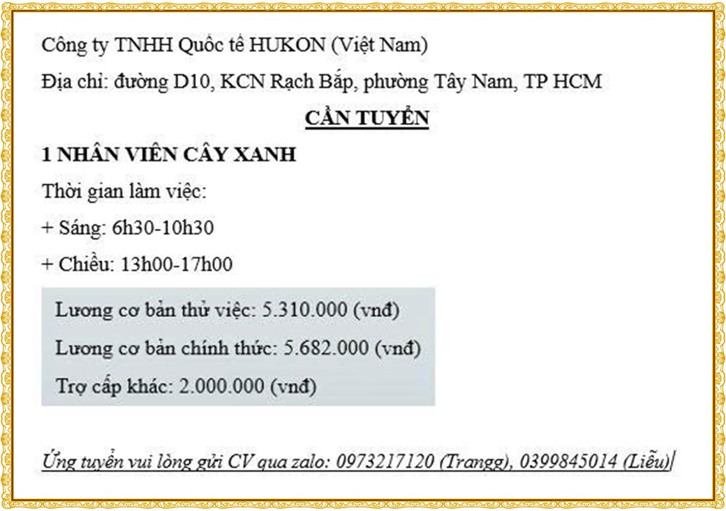 Tuyển dụng Việc làm tại KCN Sóng Thần Bình Dương lương cao cập nhật mới ngày 20 tháng 10 năm 2026