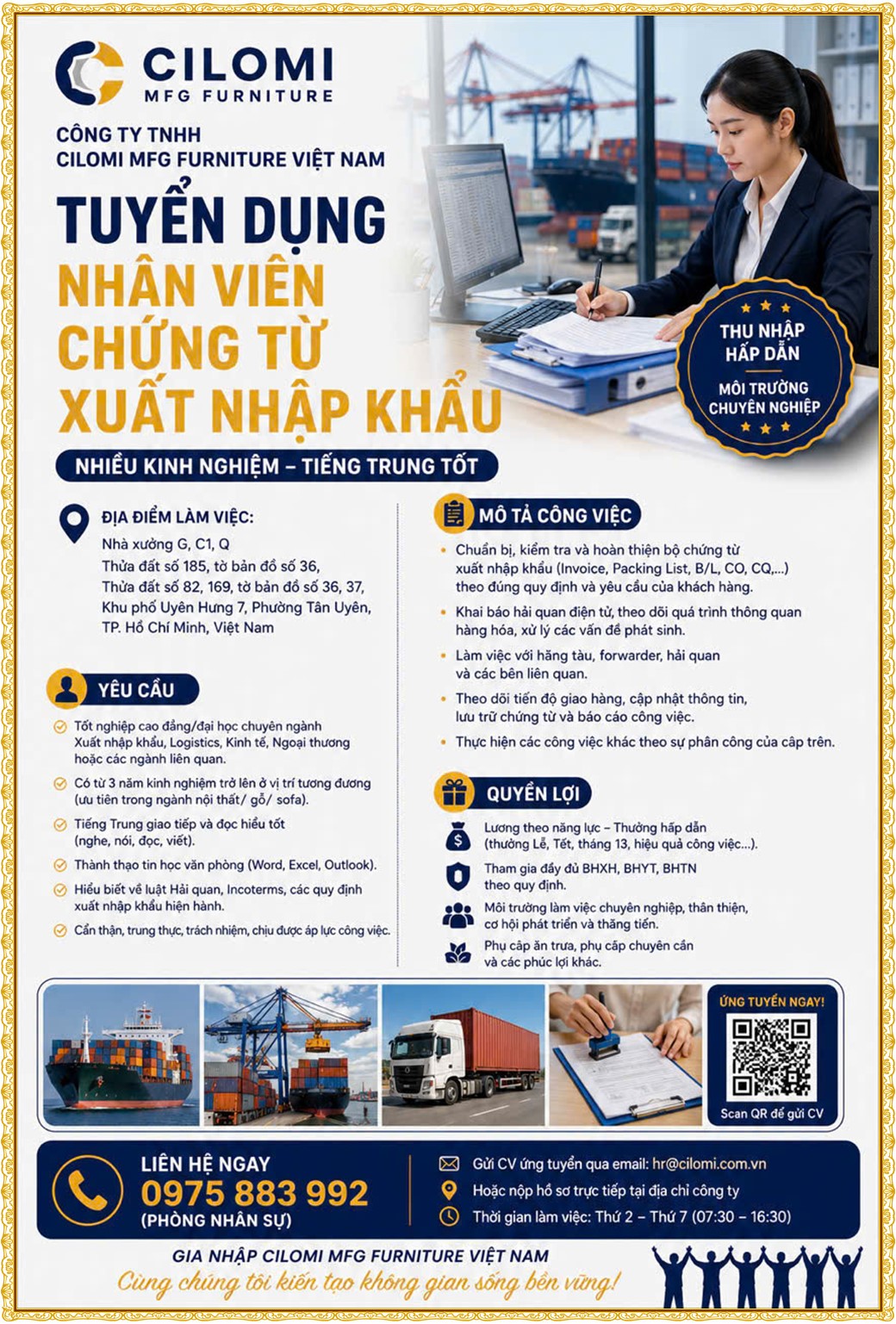 Tuyển dụng Việc làm tại KCN Đồng An Bình Dương lương cao cập nhật mới ngày 21 tháng 08 năm 2026