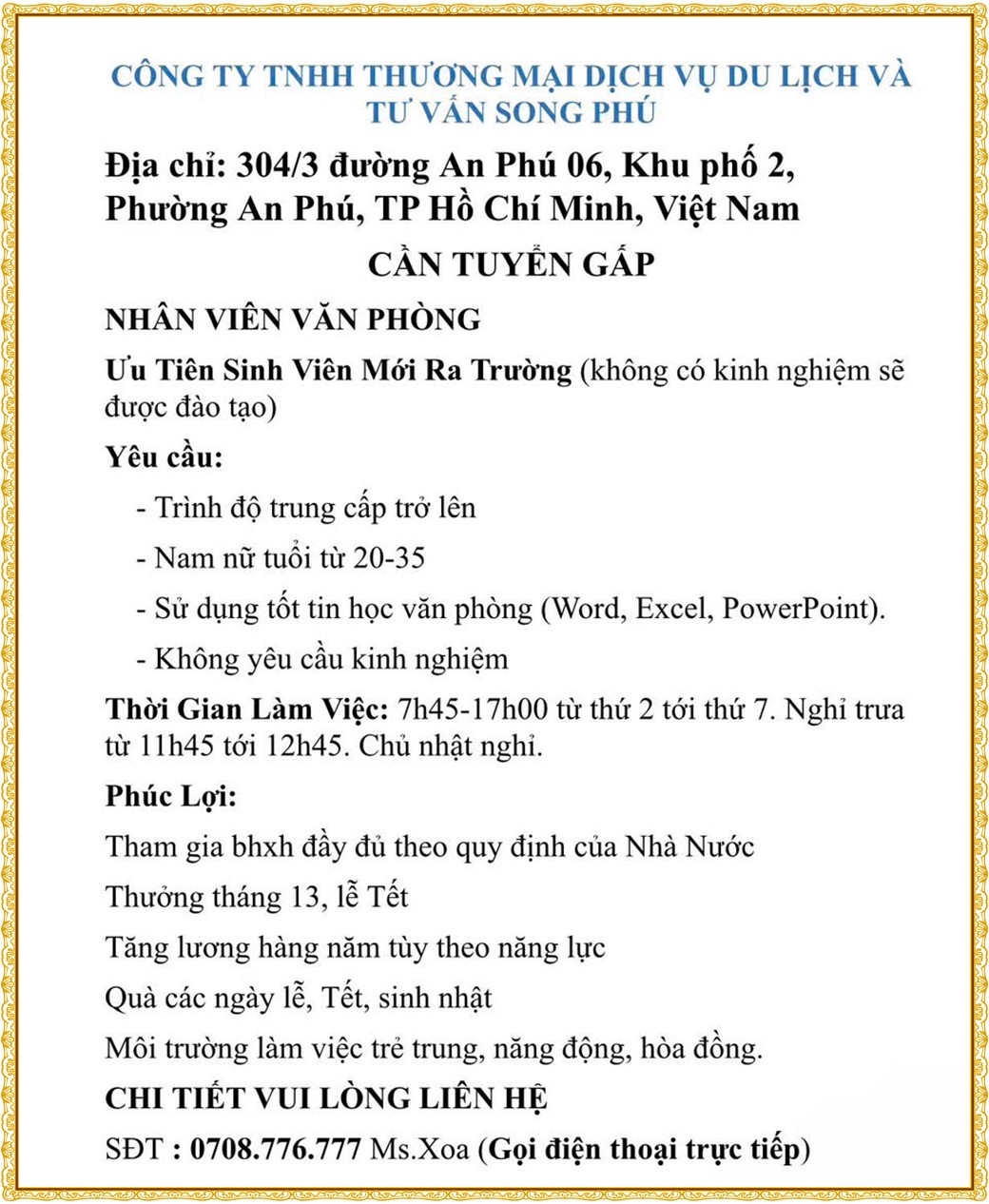 Tuyển dụng Việc làm tại KCN Sóng Thần Bình Dương lương cao cập nhật mới ngày 21 tháng 08 năm 2026