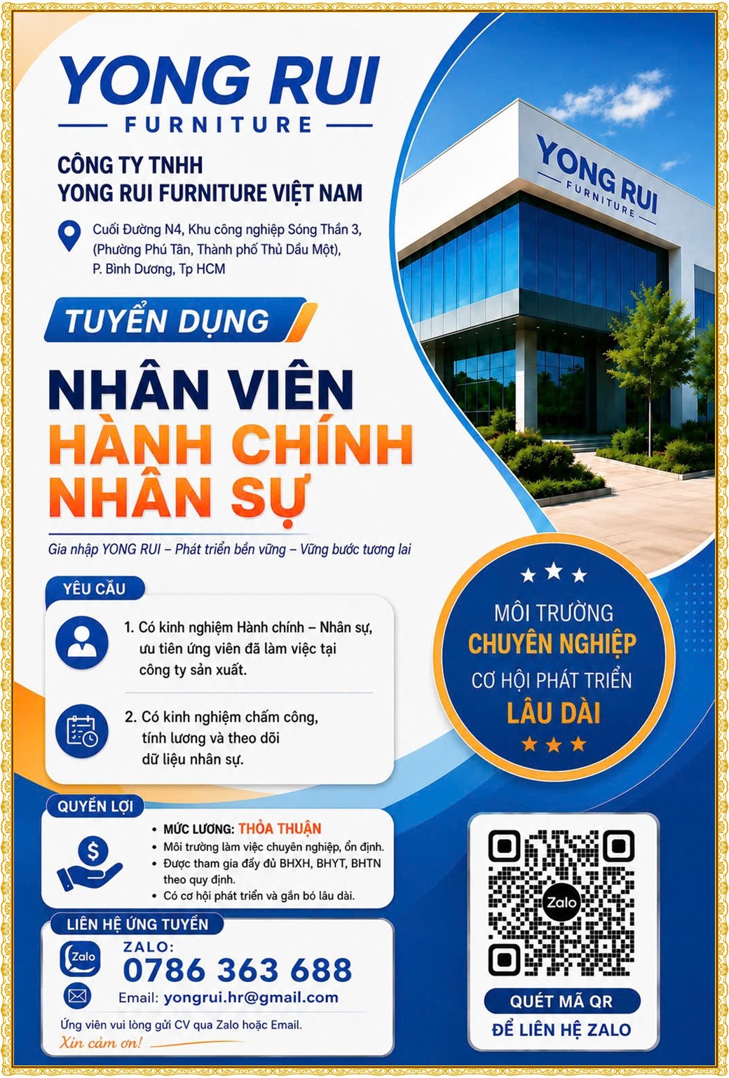 Tuyển dụng Việc làm tại KCN Việt Hương Bình Dương lương cao cập nhật mới ngày 21 tháng 08 năm 2026