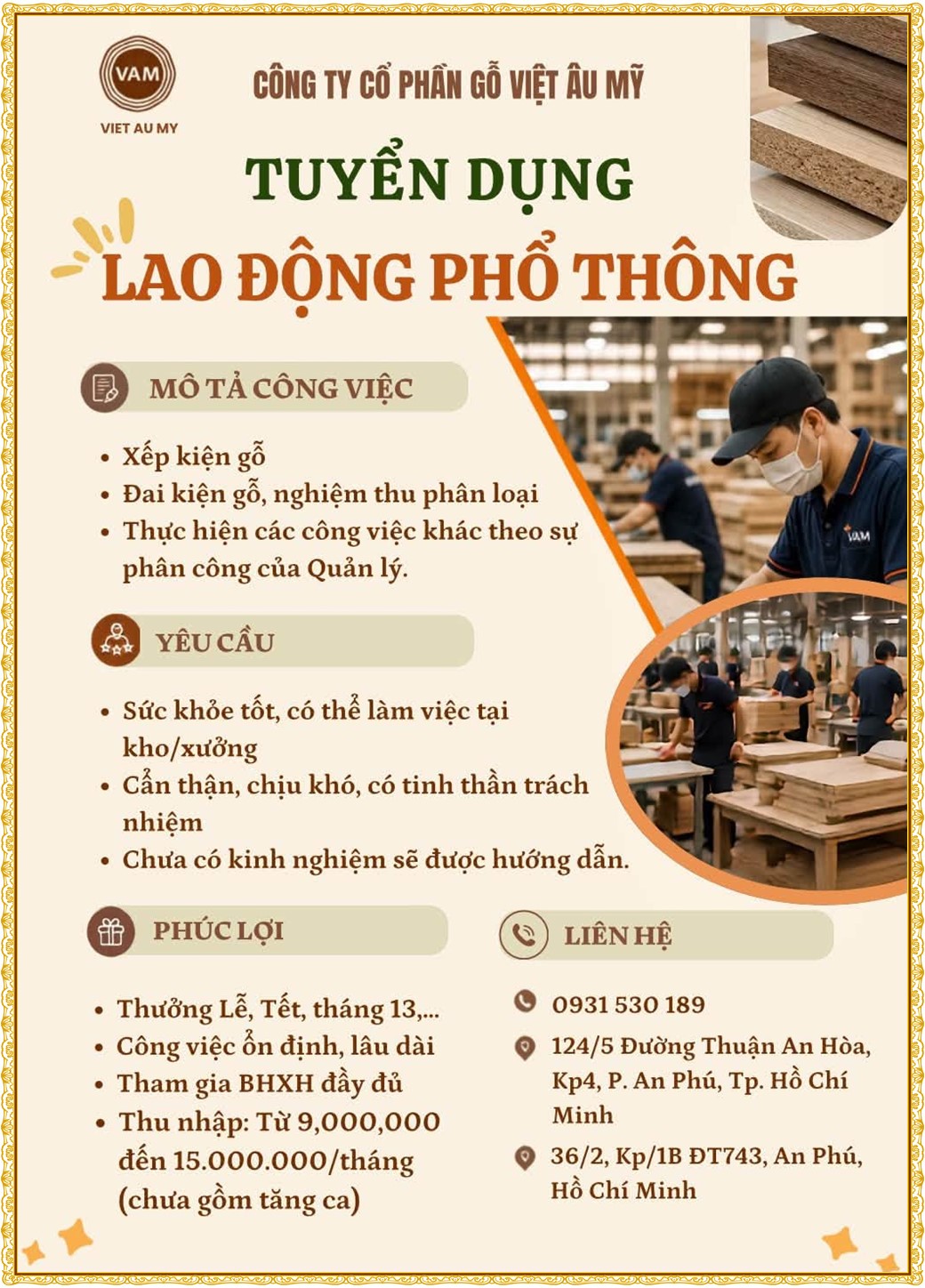 Tuyển dụng Việc làm tại KCN Sóng Thần Bình Dương lương cao cập nhật mới ngày 22 tháng 09 năm 2026