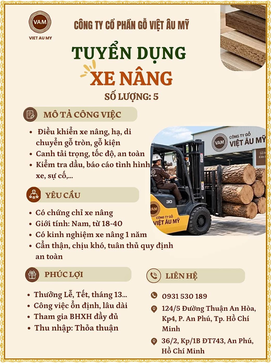 Tuyển dụng Việc làm tại KCN Việt Nam Singapore VSIP II Bình Dương lương cao cập nhật mới ngày 23 tháng 09 năm 2026
