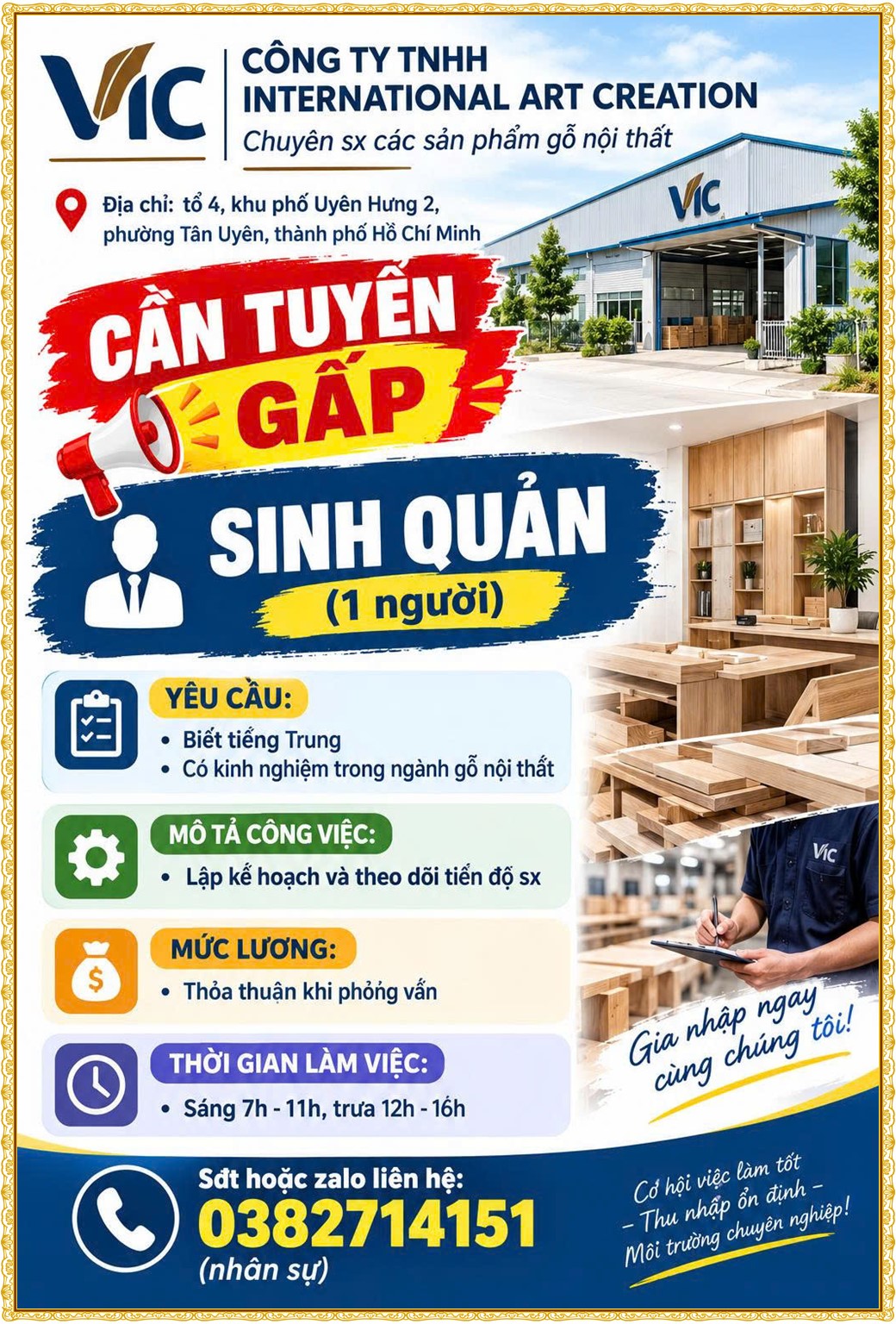 Tuyển dụng Việc làm tại KCN Rạch Bắp Bình Dương lương cao cập nhật mới ngày 23 tháng 10 năm 2026