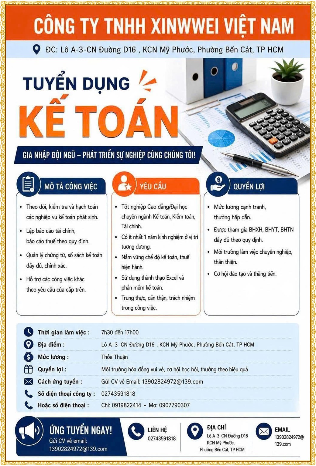 Tuyển dụng Việc làm tại KCN Mỹ Phước Bình Dương lương cao cập nhật mới ngày 24 tháng 08 năm 2026