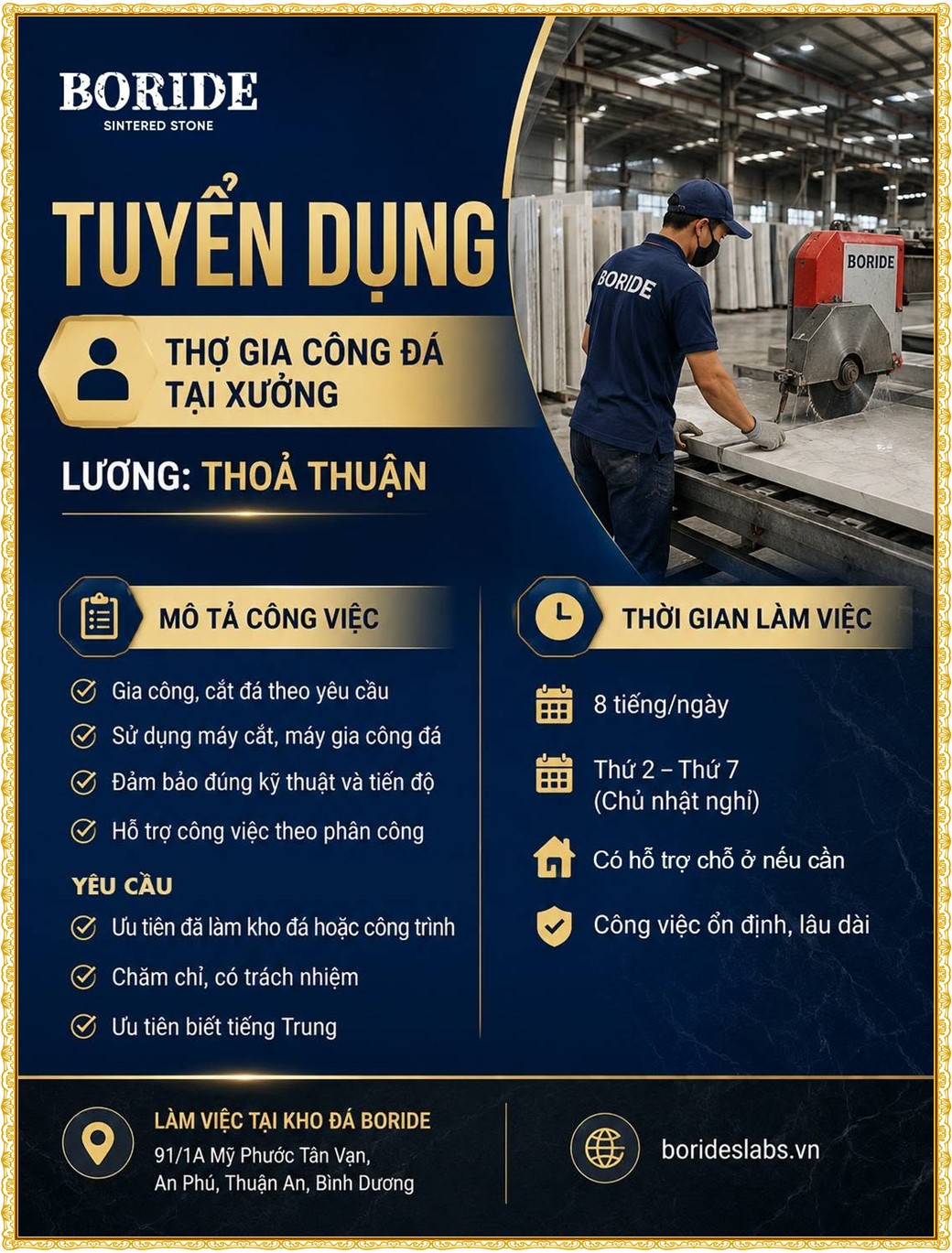 Tuyển dụng Việc làm tại KCN Đồng An Bình Dương lương cao cập nhật mới ngày 25 tháng 09 năm 2026