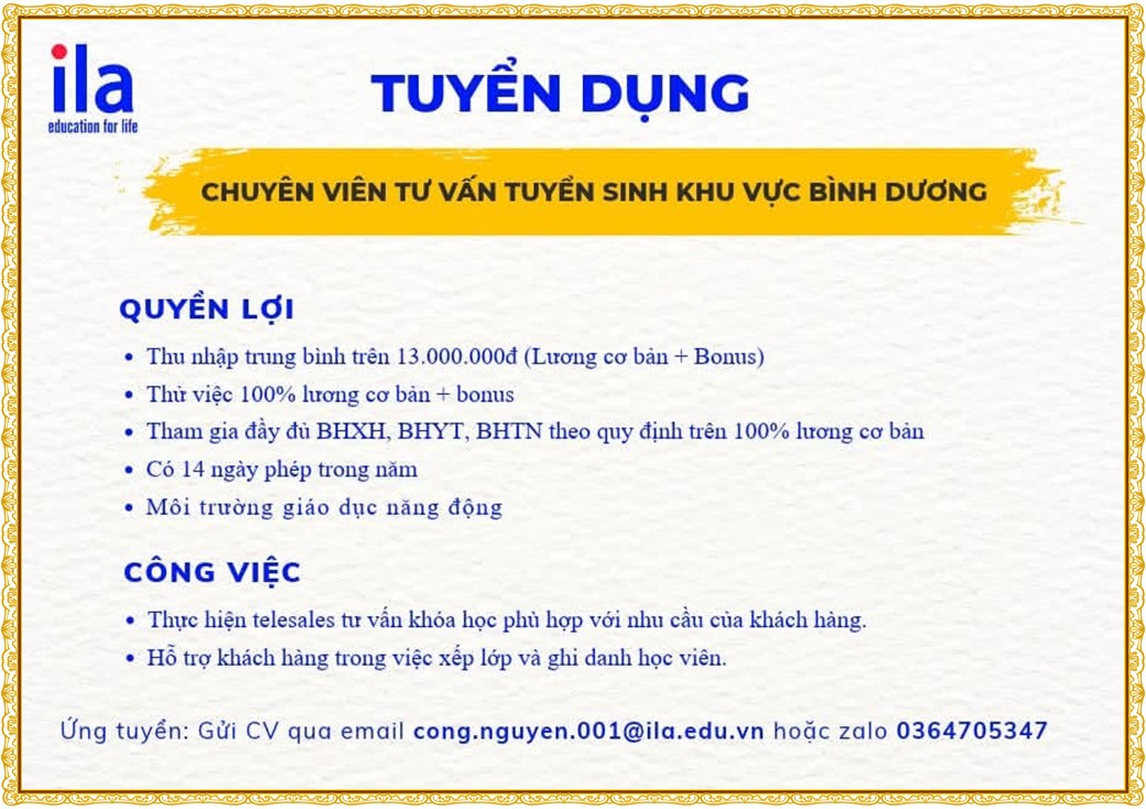 Tuyển dụng Việc làm tại KCN An Tây (Protrade) Bình Dương lương cao cập nhật mới ngày 26 tháng 10 năm 2026