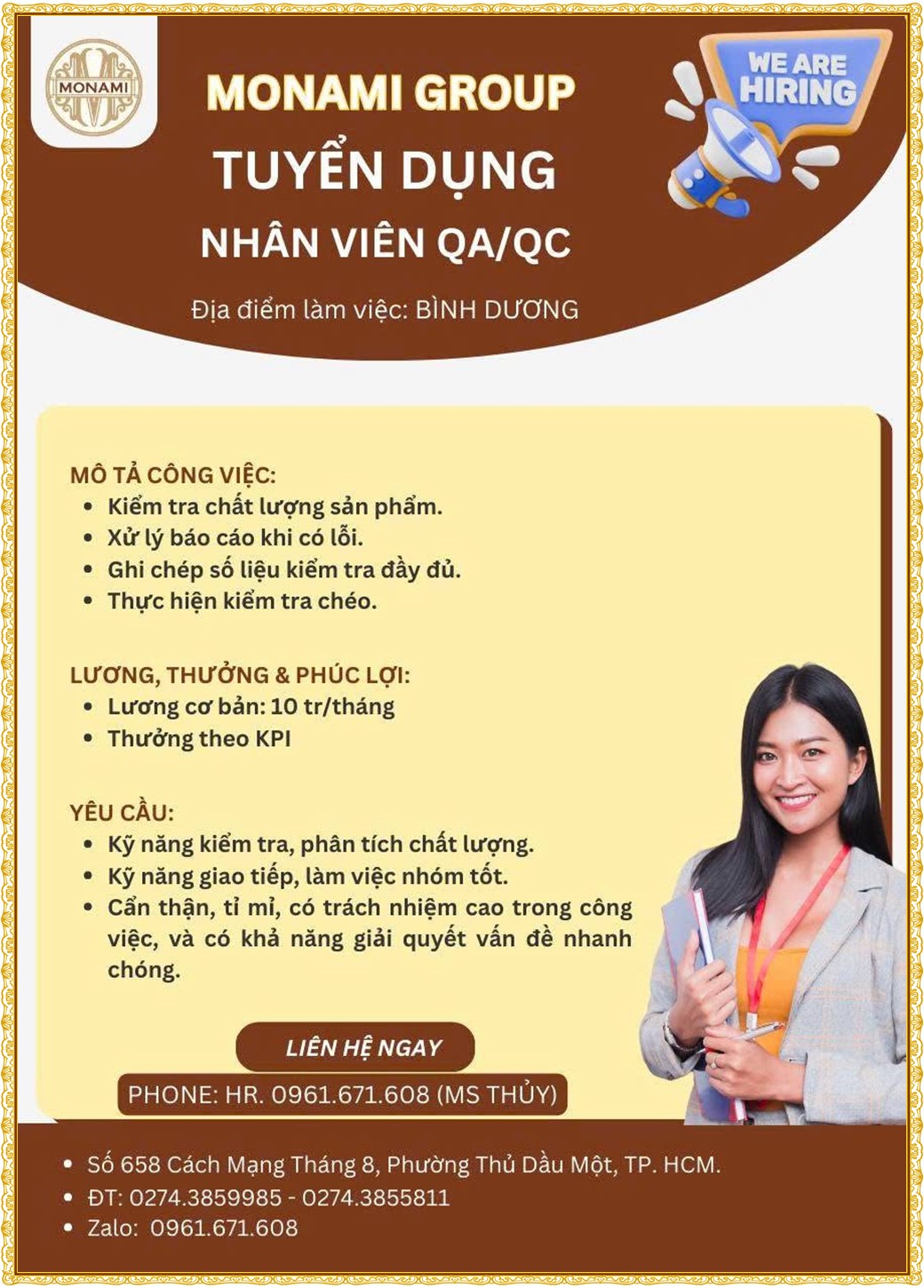 Tuyển dụng Việc làm tại KCN Nam Tân Uyên Bình Dương lương cao cập nhật mới ngày 27 tháng 08 năm 2026