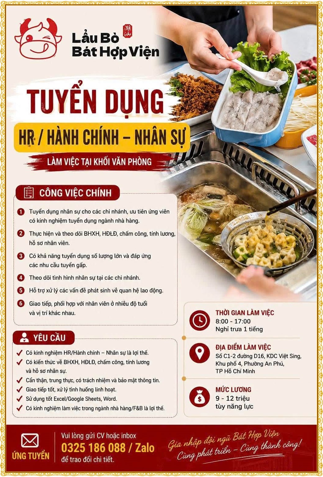 Tuyển dụng Việc làm tại KCN Việt Nam Singapore VSIP II Bình Dương lương cao cập nhật mới ngày 28 tháng 08 năm 2026