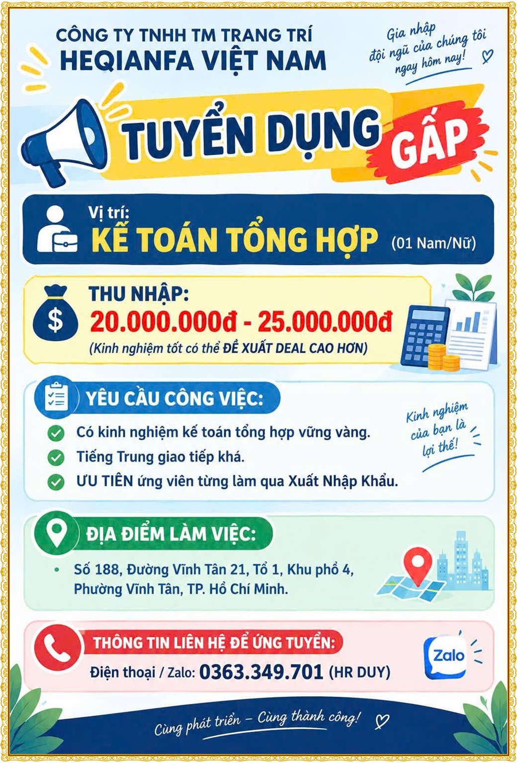 Tuyển dụng Việc làm tại KCN Bàu Bàng Bình Dương lương cao cập nhật mới ngày 28 tháng 10 năm 2026